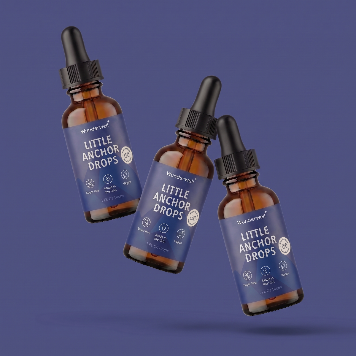 Little Anchor Calm Drops For Kids, 3 bottles